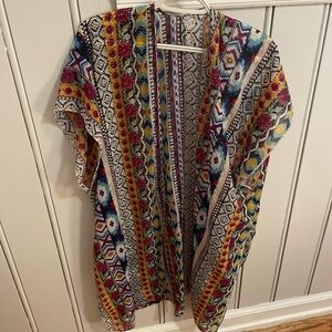 Jessica Multicolor Patterned Kimono